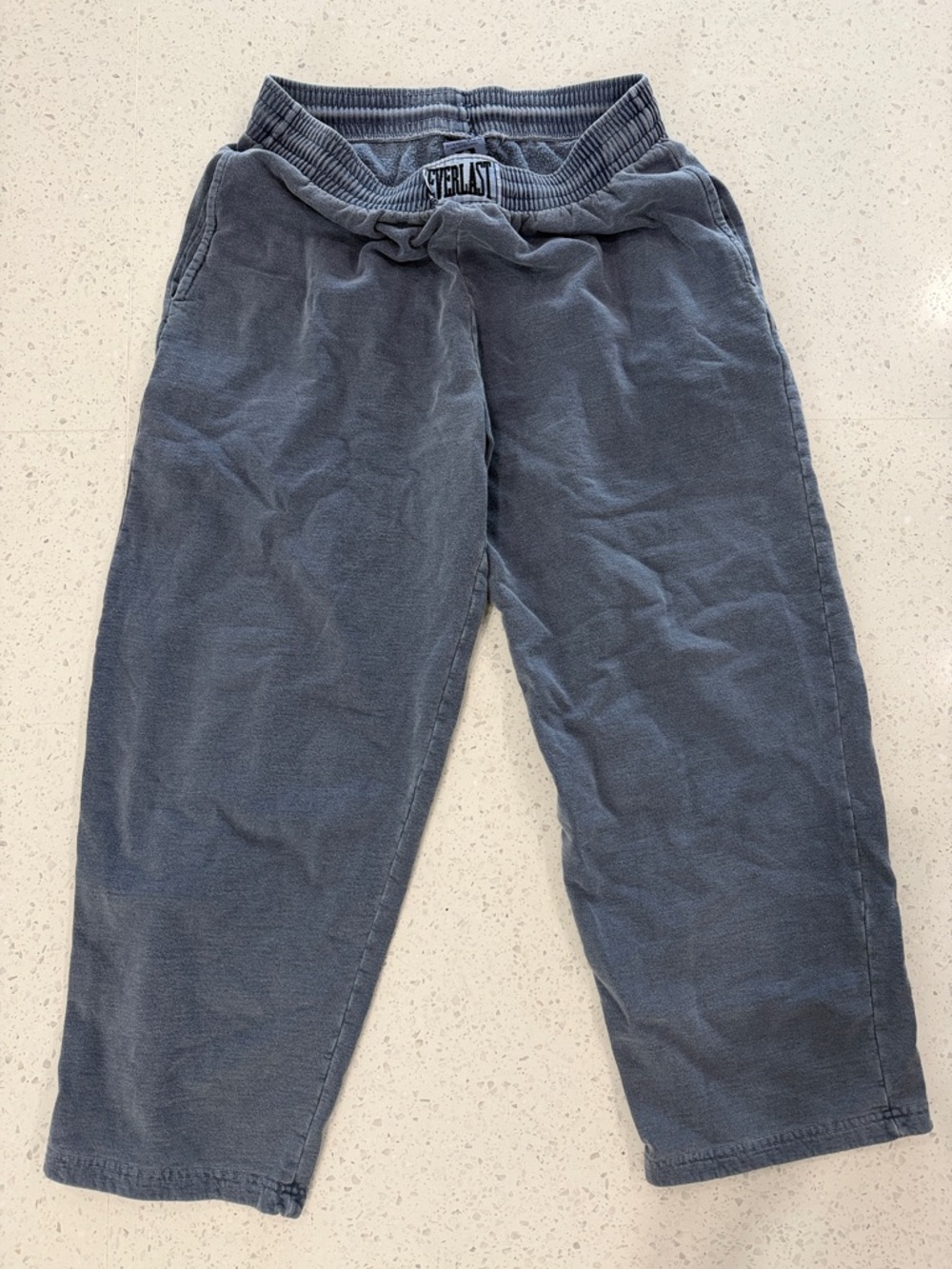 Everlast Blue / Light Gray Casual Drawstring Pants Size XL 90’s Vintage